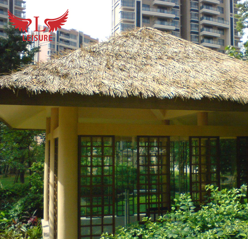 山東-仿真茅草屋項目